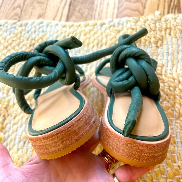 Anthropologie Wal & Pai Eureka Sandal in Green Size 37 - Picture 7 of 13